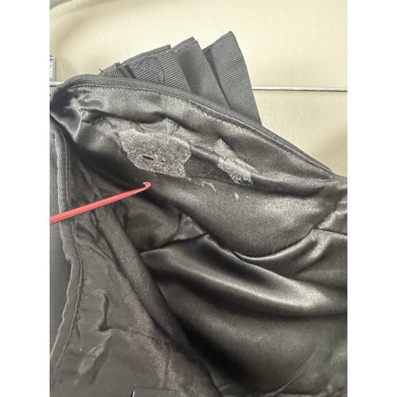 Y2K Black Strapless Prom Dress Bubble Hem Coquette Cocktail Hoco Sorority Rush - Picture 7 of 13